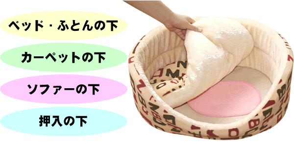 ベッドやカーペット・ソファーの下に